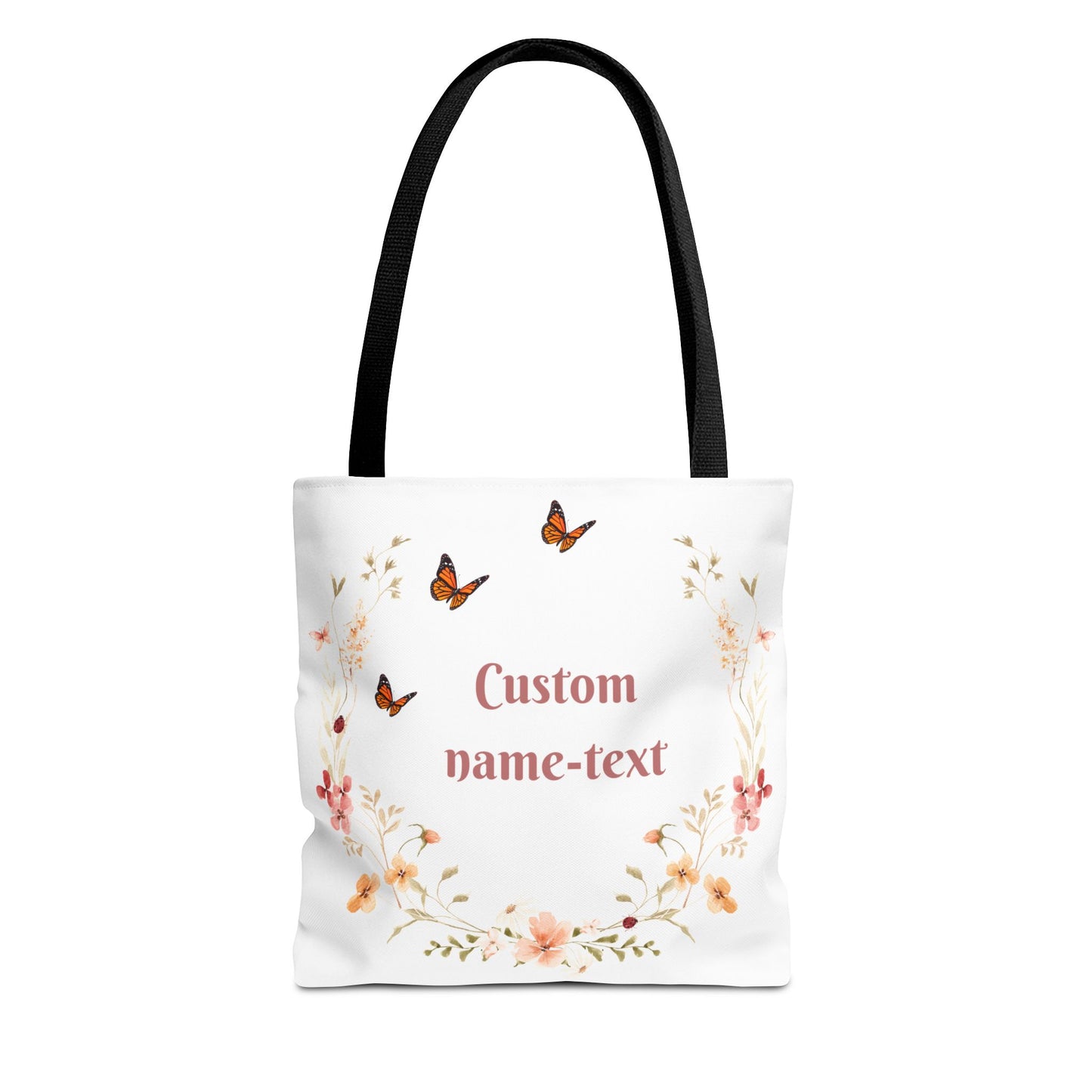 Personalized Tote Bag / Flowery