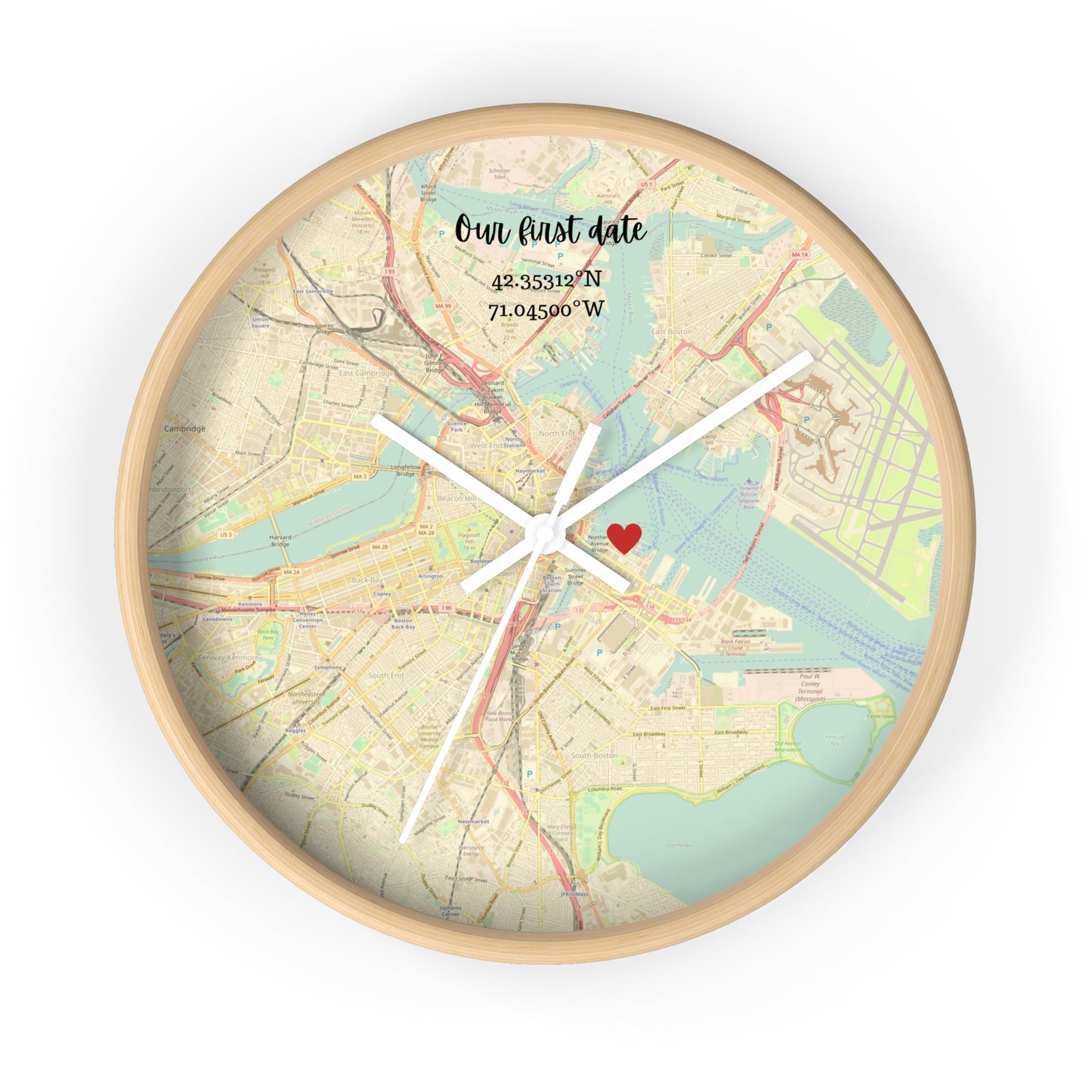 TIKTOK ORDER ONLY Personalized Map Clock - Love Story - Wedding & Anniversary Gift