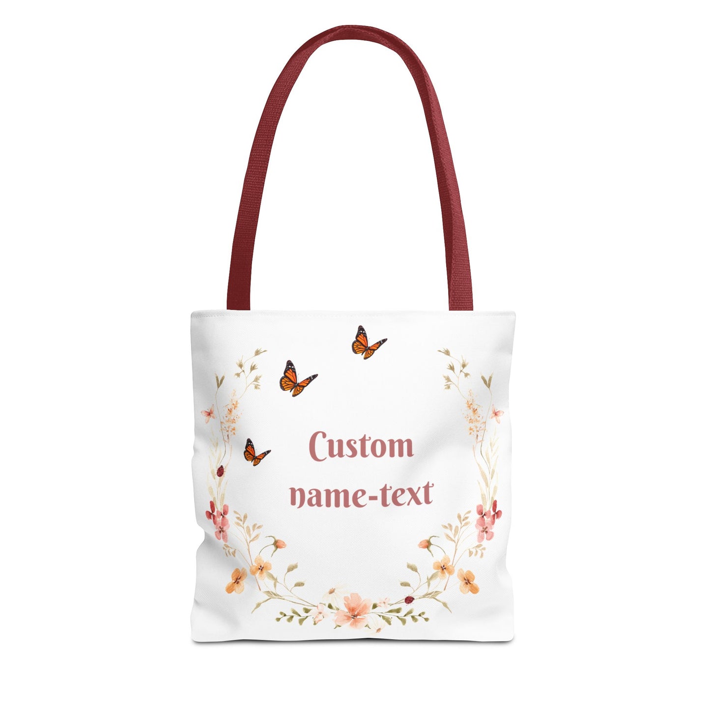 Personalized Tote Bag / Flowery