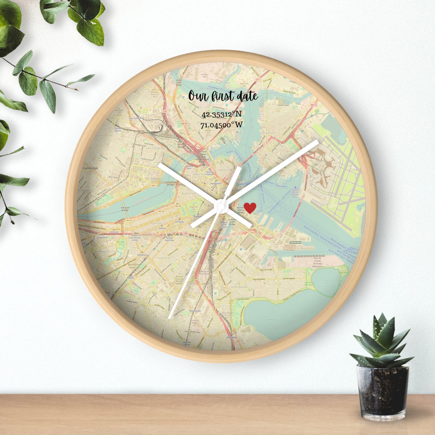 TIKTOK ORDER ONLY Personalized Map Clock - Love Story - Wedding & Anniversary Gift