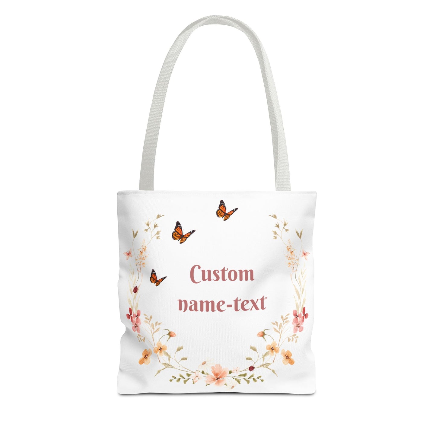 Personalized Tote Bag / Flowery