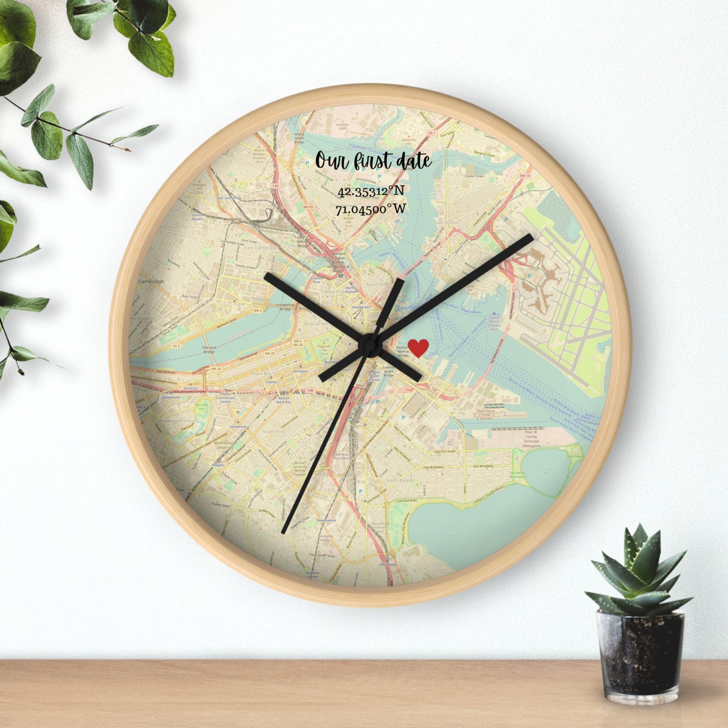 TIKTOK ORDER ONLY Personalized Map Clock - Love Story - Wedding & Anniversary Gift