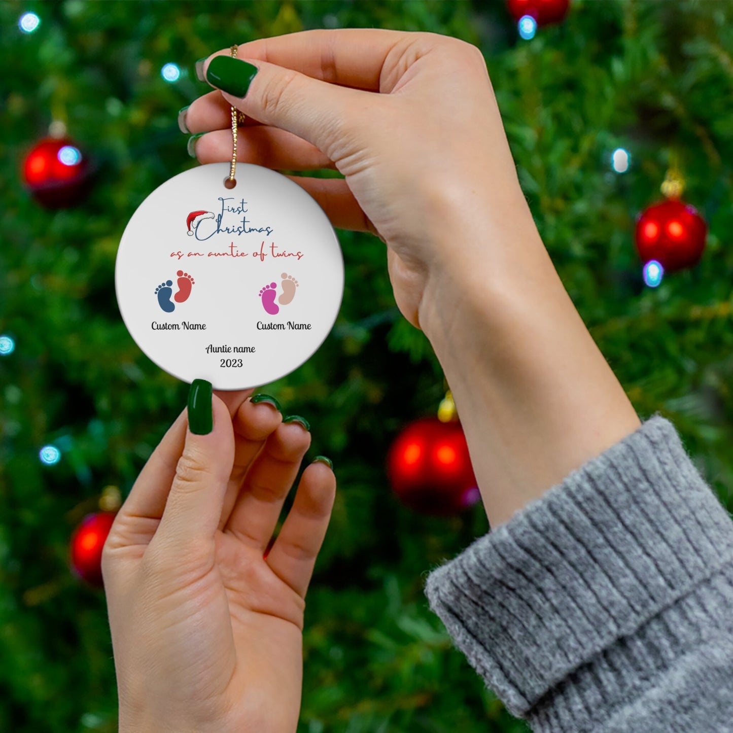 Custom Christmas Ornaments - Personalized Keepsake 2024 | Buenavibra Digital