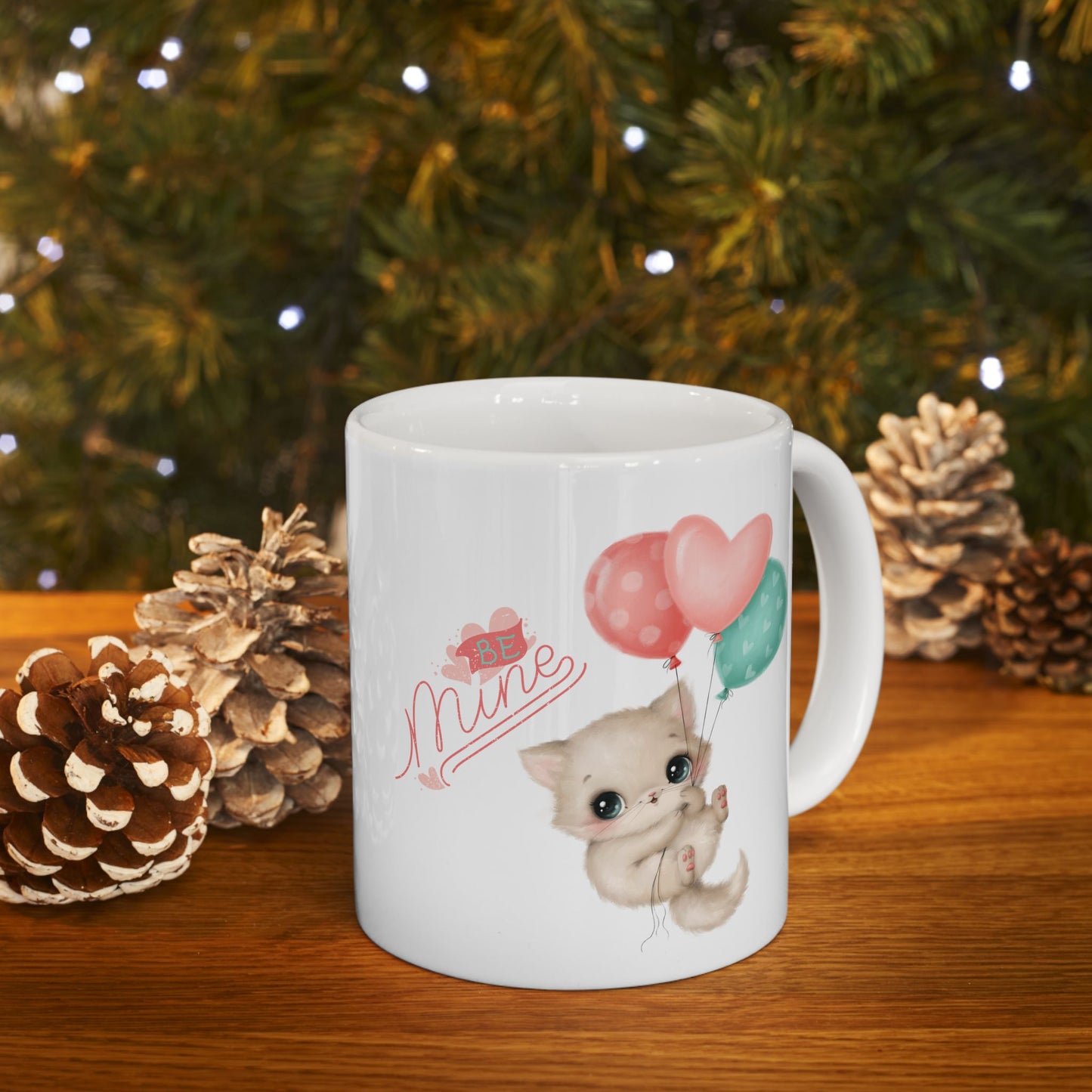 Be Mine Cat Mug Valentine Gift - Romantic Gift