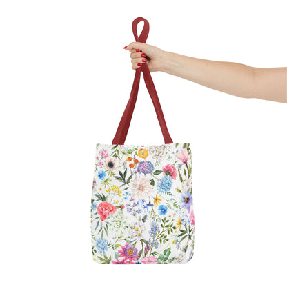 Floral Tote Bag for Women | Durable Flowery Pattern Tote | Gift for Flower Lovers | Spring Style Bag