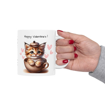 Cat in a Cup Valentine Day Gift