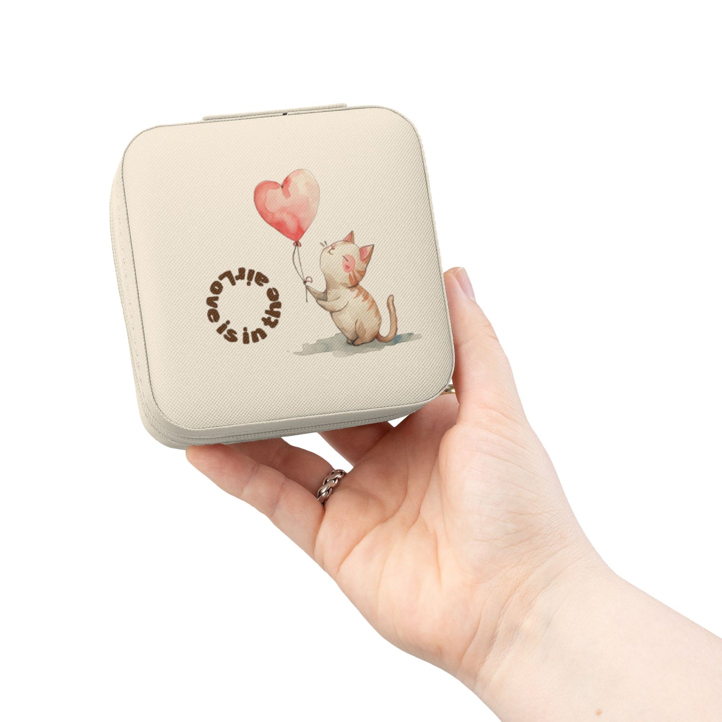 Charming Cat Jewelry Travel Case, Cute Organizer, Gift for Cat Lovers, Travel Jewelry Box, Perfect for Special Occasions