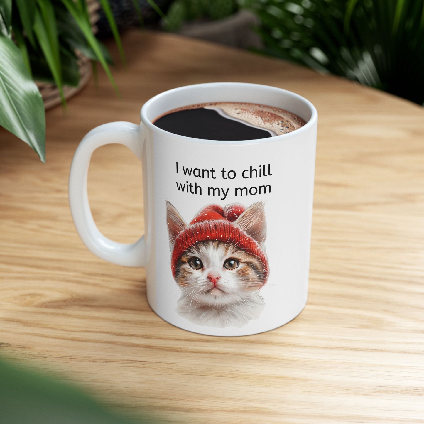 Cat Mug for Cat Lovers / Cute Cat with hat