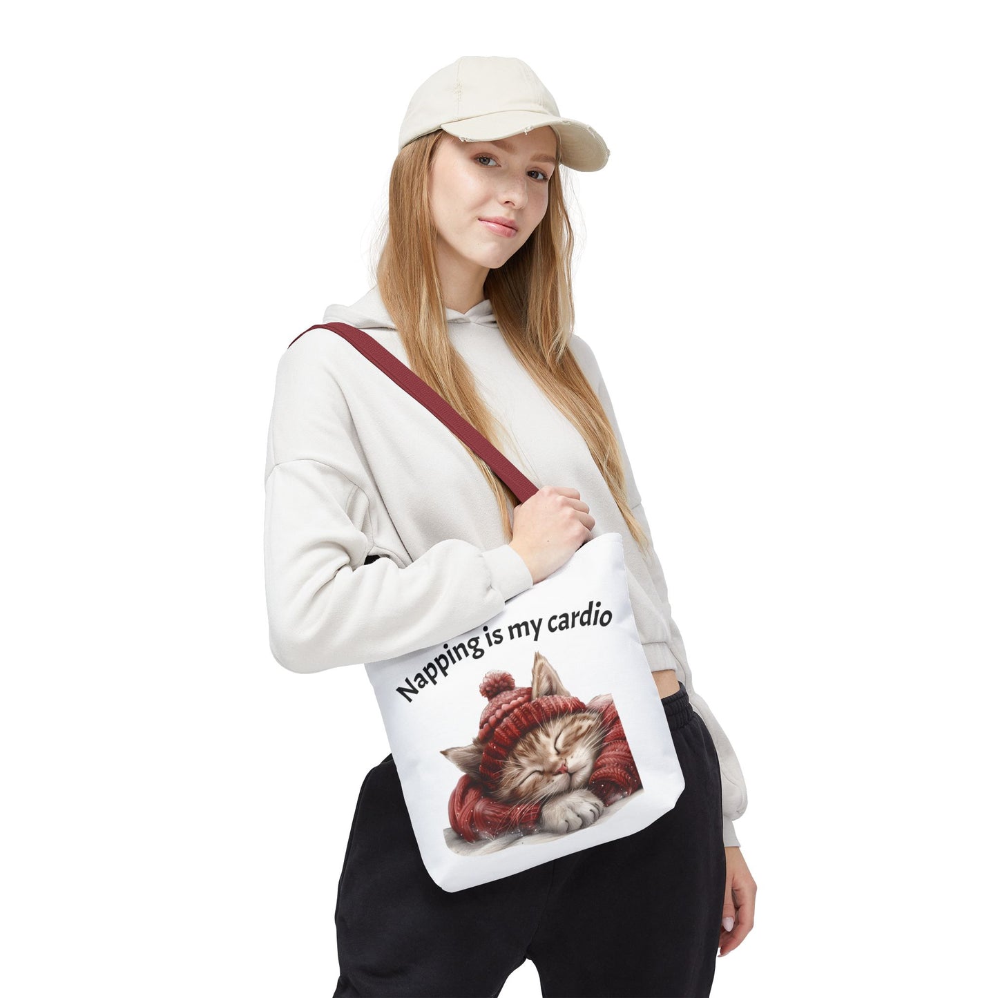 Cat Tote Bag Napping is my Cardio