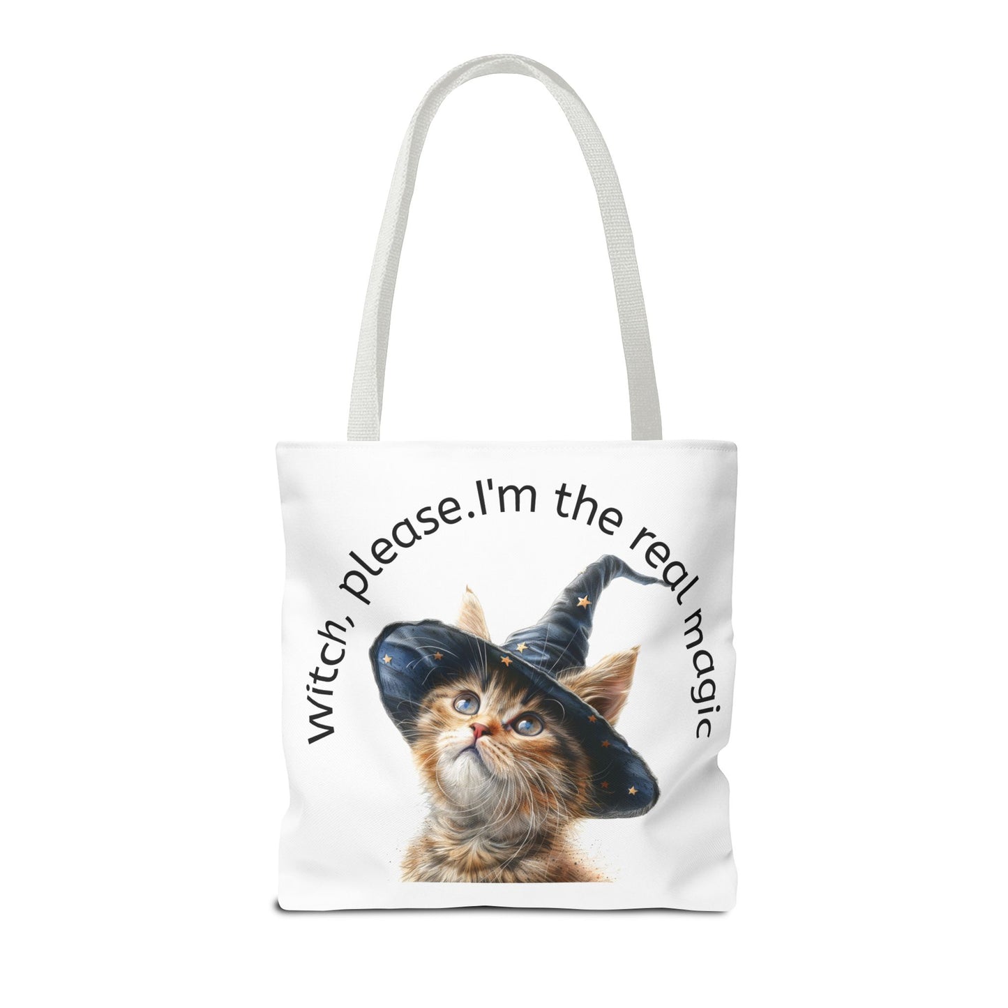 Cute Cat Witch Please Tote Bag
