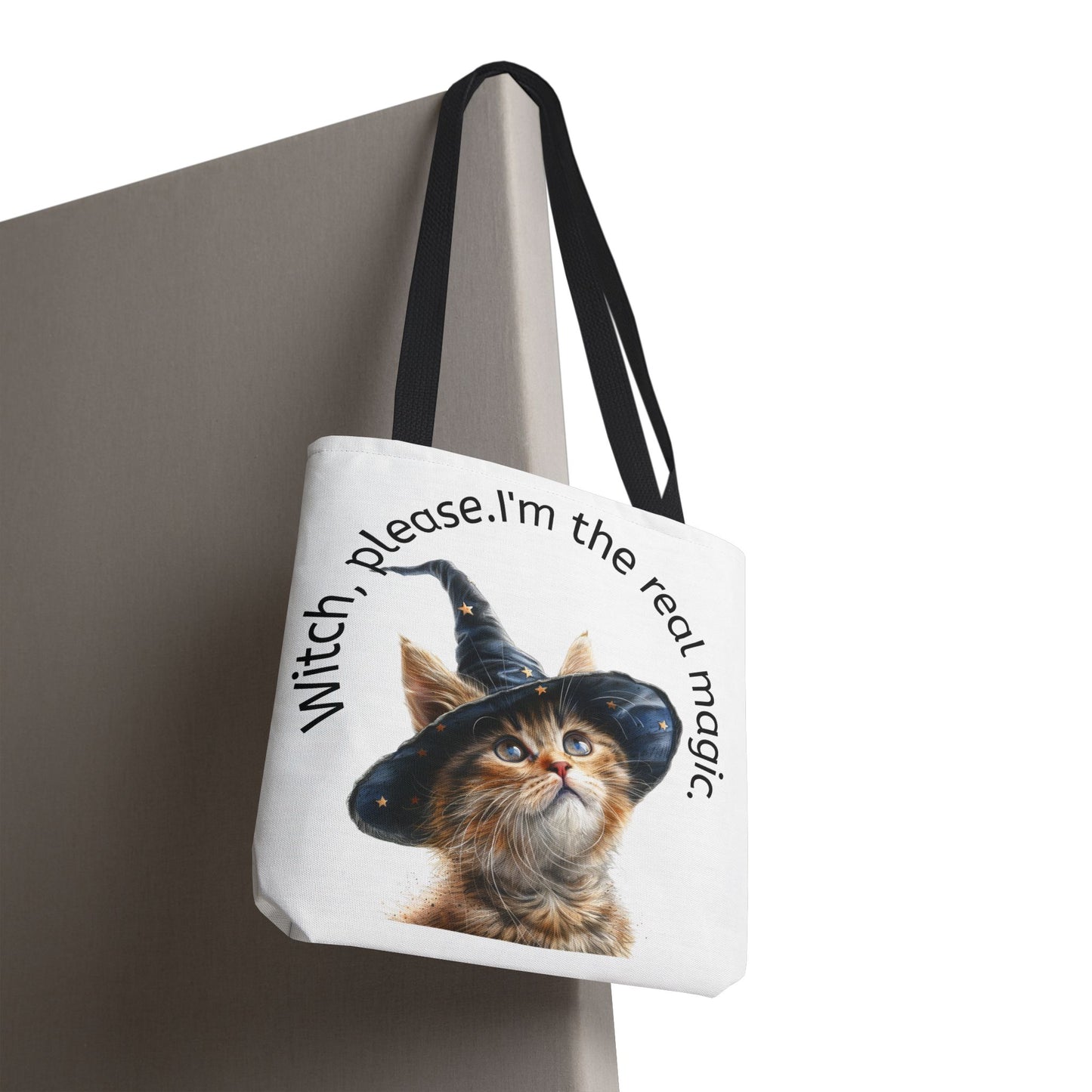 Cute Cat Witch Please Tote Bag