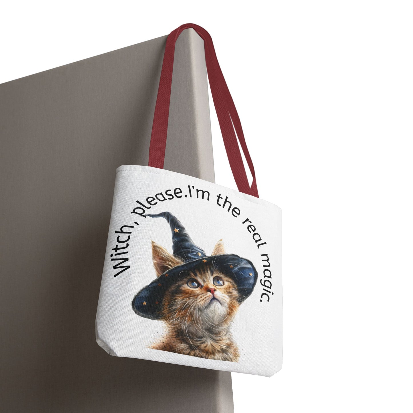 Cute Cat Witch Please Tote Bag