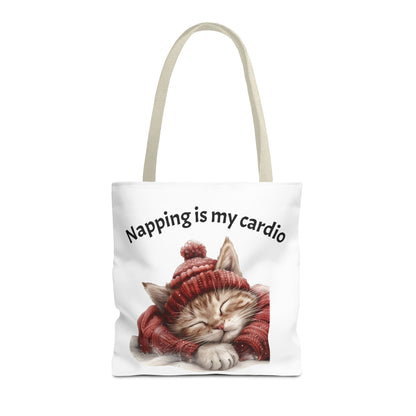 Cat Tote Bag Napping is my Cardio