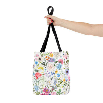 Floral Tote Bag for Women | Durable Flowery Pattern Tote | Gift for Flower Lovers | Spring Style Bag