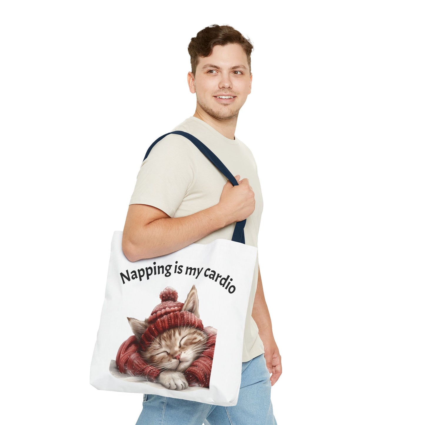 Cat Tote Bag Napping is my Cardio