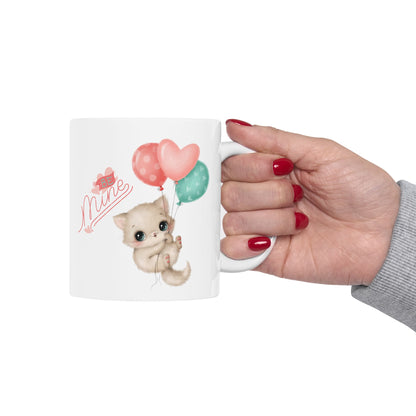 Be Mine Cat Mug Valentine Gift - Romantic Gift