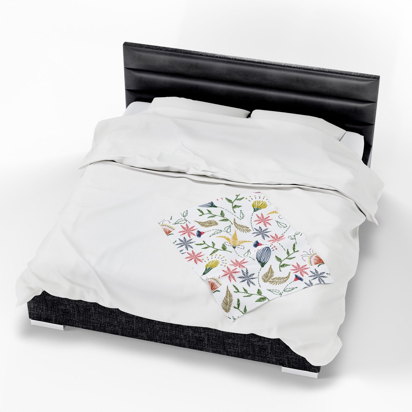 Floral Mom Plush Blanket, Mom Gift, Cozy Home Decor, Soft Throw for Gift,  Flower Pattern Blanket