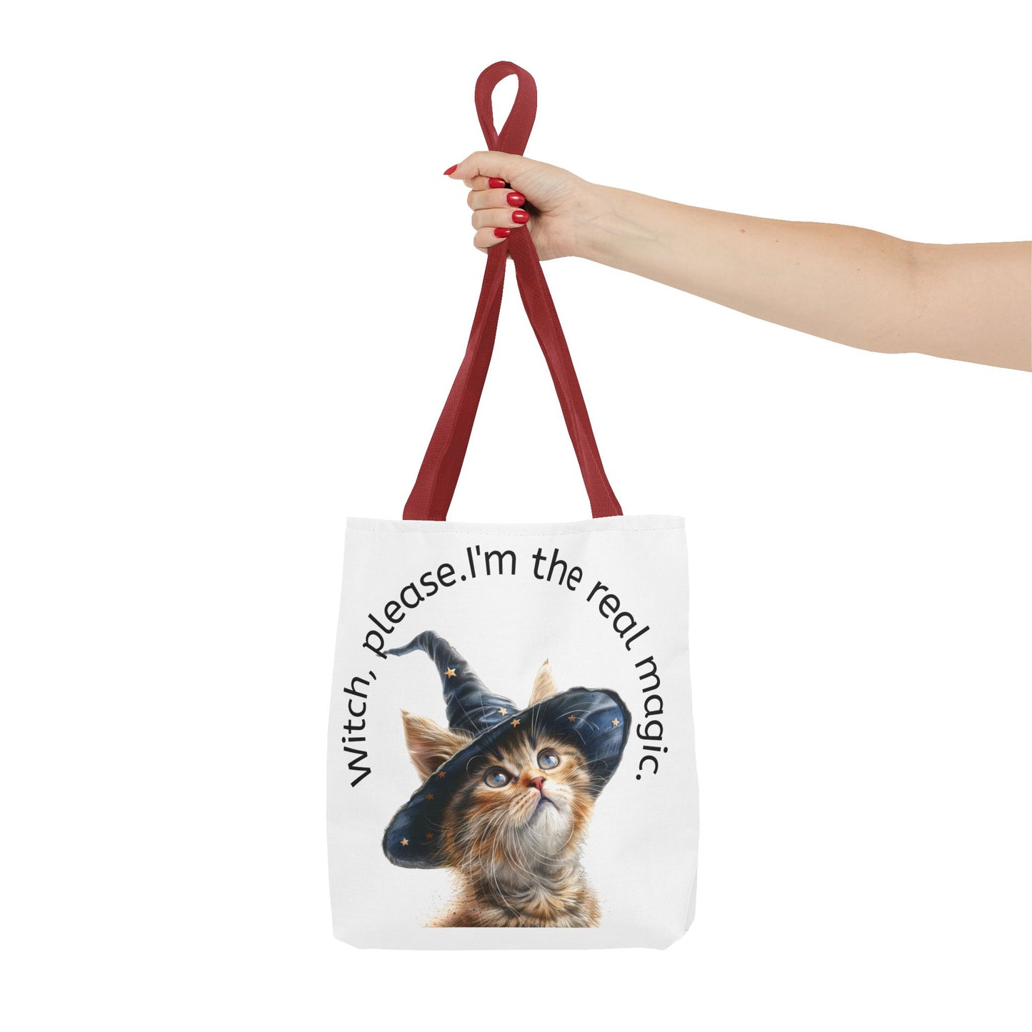 Cute Cat Witch Please Tote Bag
