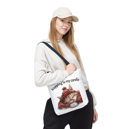 Cat Tote Bag Napping is my Cardio