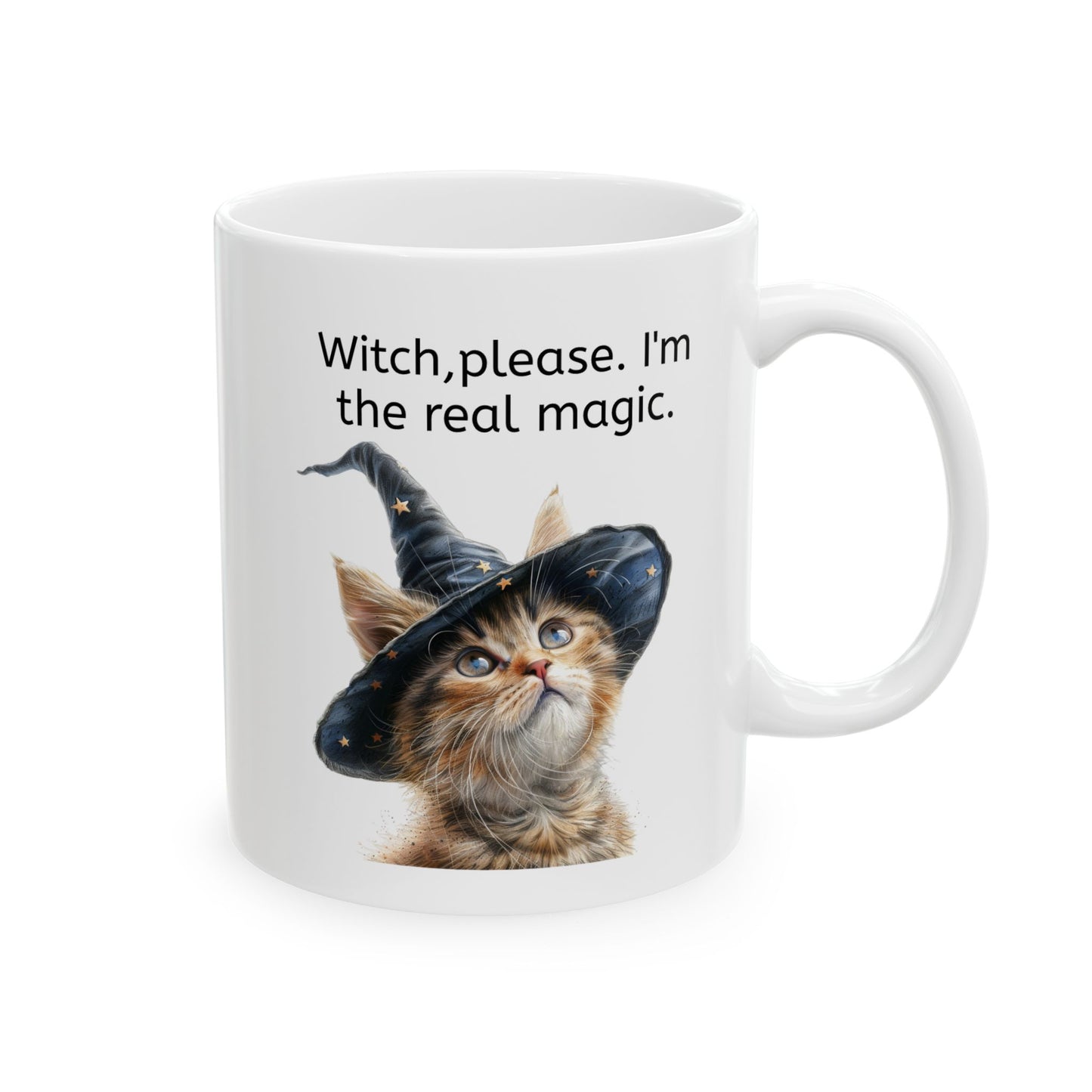 Cat Mug for Cat Lovers/ Witch Vibes/ Cat Moms/ Halloween