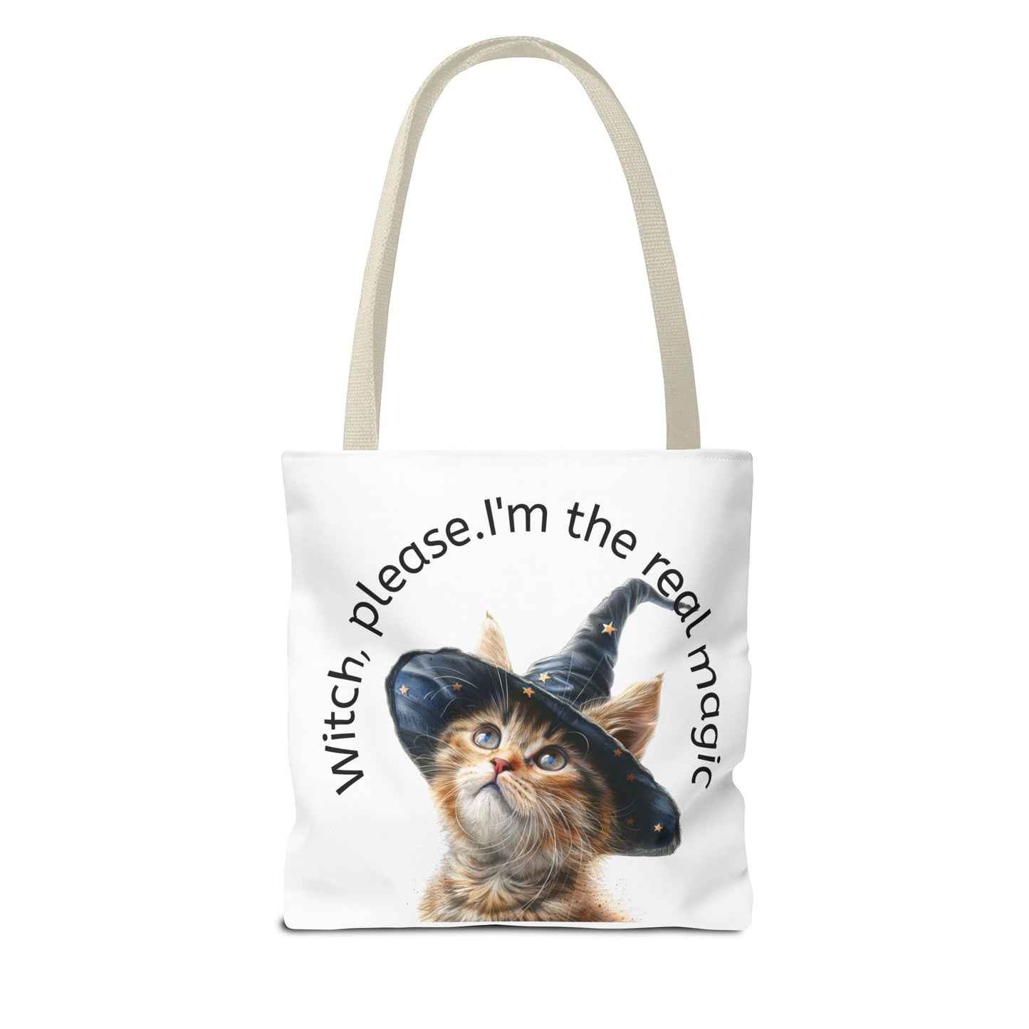 Cute Cat Witch Please Tote Bag