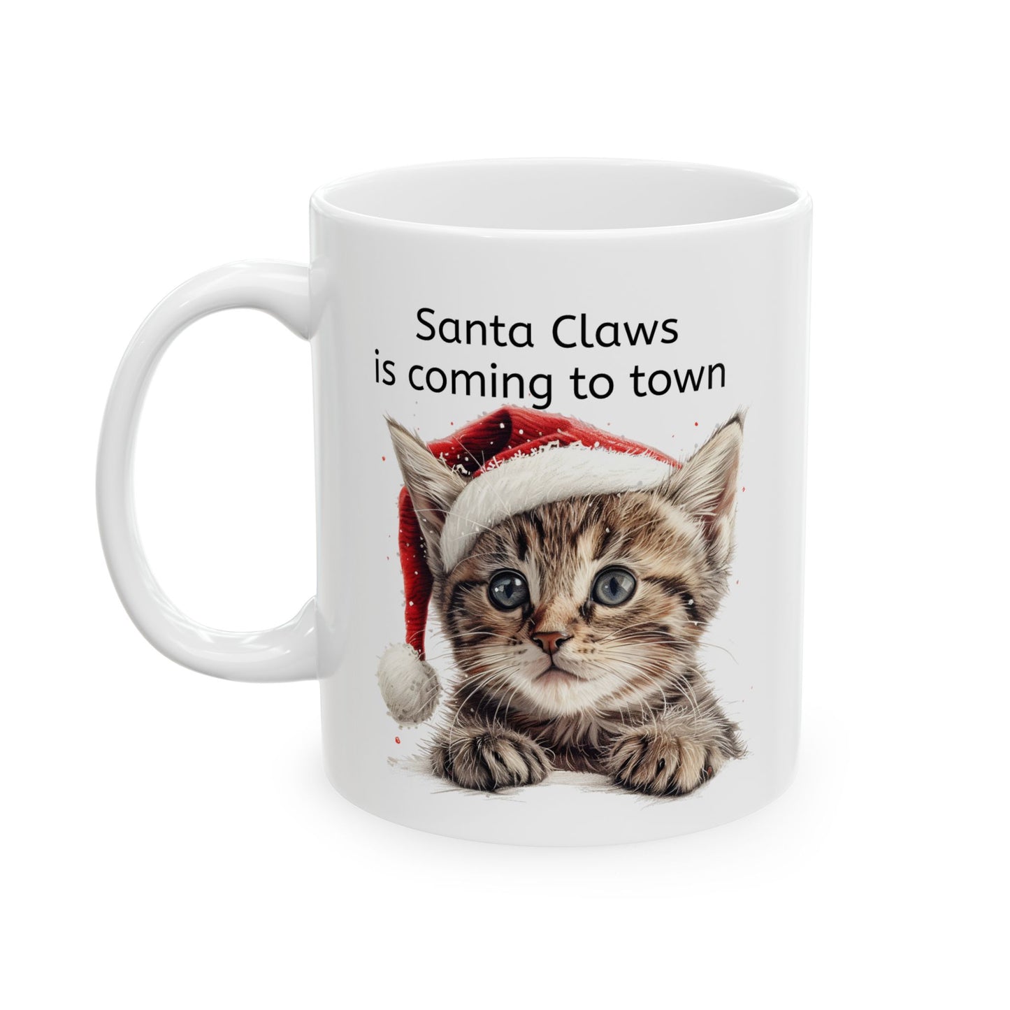 Cat Mug Christmas for Cat Lovers / Santa Claws/ Cat Mums/ Cat Dads