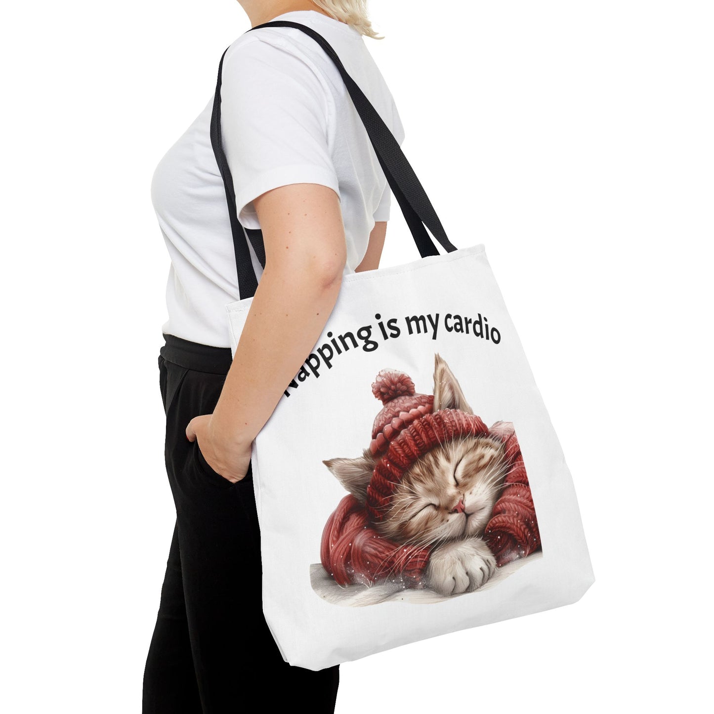 Cat Tote Bag Napping is my Cardio