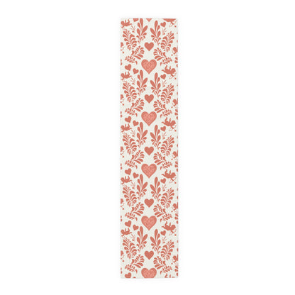 Valentine Table Runner, Romantic Table Runner, Romantic Dinner, Table Decor, House Decor, Housewarming Gift, Polyester, Cotton