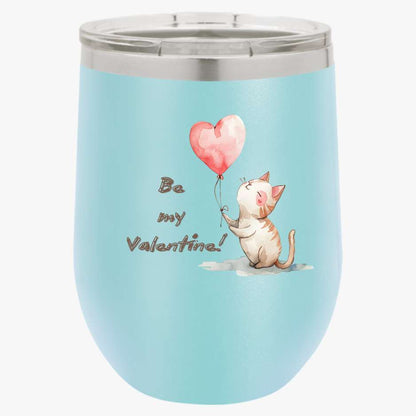 Personalized Valentine Wine Tumbler, Valentine Gift, Wine Lover Gift, Couple Gift, Stainless Steel Wine Tumbler ,Bachelorette Gifts