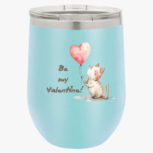Vaso de vino de San Valentín personalizado, regalo de San Valentín, regalo para amantes del vino, regalo de pareja, vaso de vino de acero inoxidable, regalos de despedida de soltera 