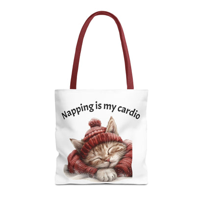 Cat Tote Bag Napping is my Cardio