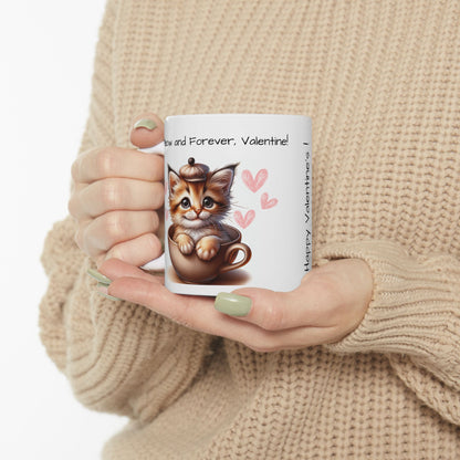 Cat in a Cup Valentine Day Gift