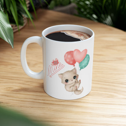 Be Mine Cat Mug Valentine Gift - Romantic Gift