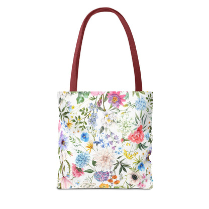 Floral Tote Bag for Women | Durable Flowery Pattern Tote | Gift for Flower Lovers | Spring Style Bag