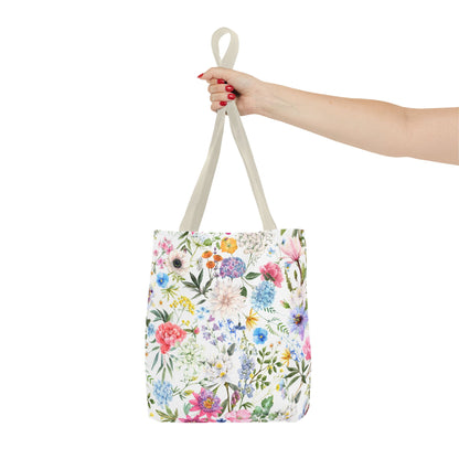 Floral Tote Bag for Women | Durable Flowery Pattern Tote | Gift for Flower Lovers | Spring Style Bag