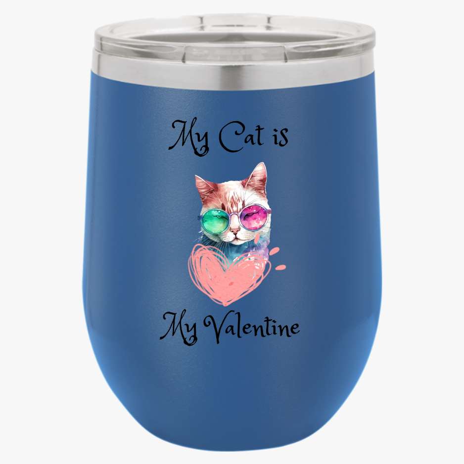 Personalized Valentine Wine Tumbler, Valentine Gift, Wine Lover Gift, Couple Gift, Stainless Steel Wine Tumbler ,Bachelorette Gifts