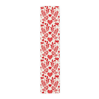 Valentine Table Runner, Romantic Table Runner, Romantic Dinner, Table Decor, House Decor, Housewarming Gift, Polyester, Cotton
