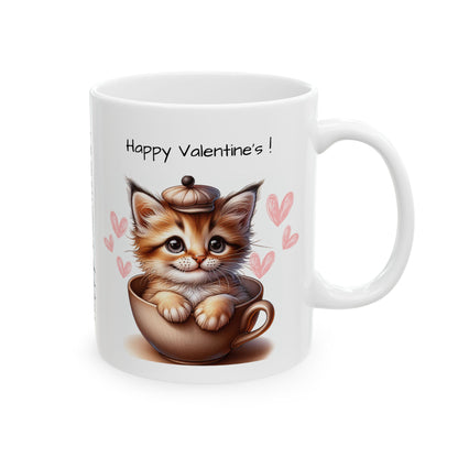 Cat in a Cup Valentine Day Gift