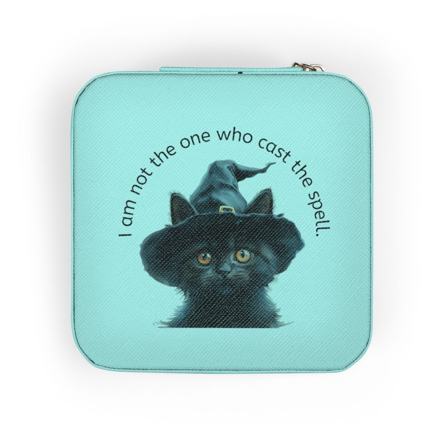 Black Cat Jewelry Travel Case, Cute Organizer, Gift for Cat Lovers, Travel Jewelry Box, Perfect for Special Occasions