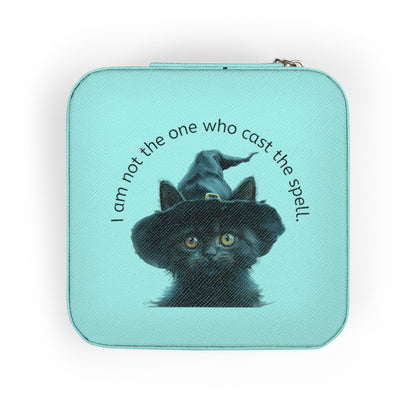Black Cat Jewelry Travel Case, Cute Organizer, Gift for Cat Lovers, Travel Jewelry Box, Perfect for Special Occasions