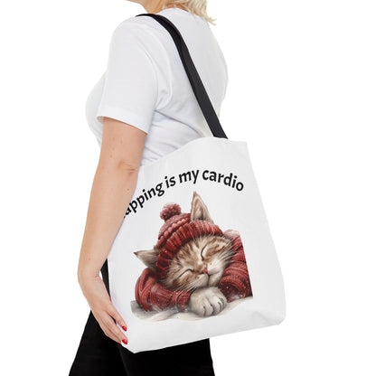 Cat Tote Bag Napping is my Cardio