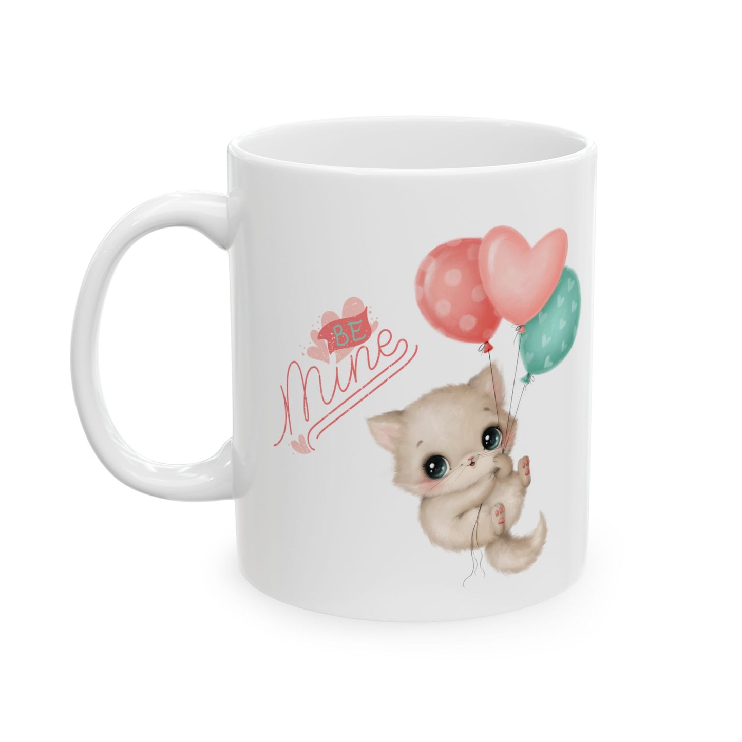Be Mine Cat Mug Valentine Gift - Romantic Gift