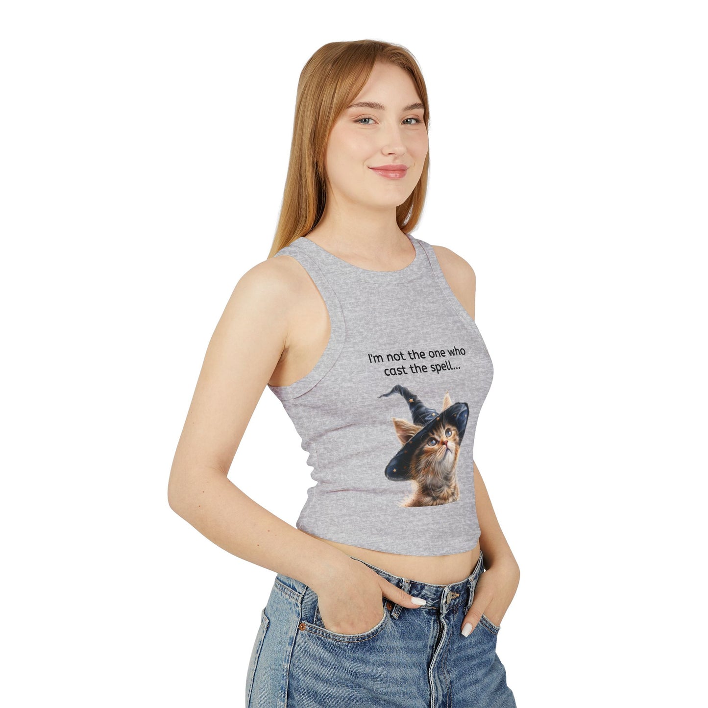 Women Tank Top with Cat Design / Cat lovers Tank Top