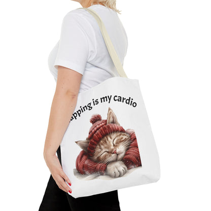 Cat Tote Bag Napping is my Cardio