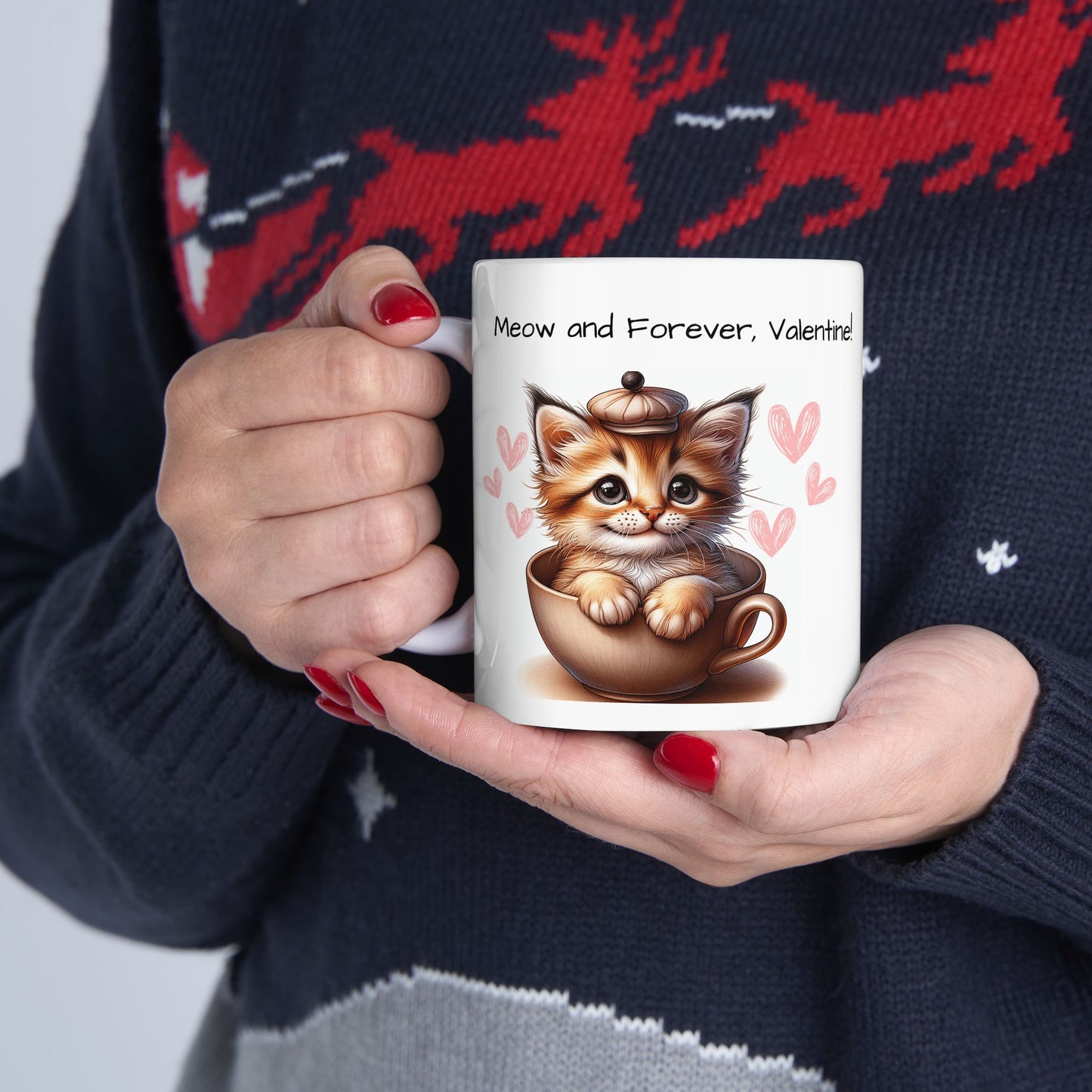 Cat in a Cup Valentine Day Gift