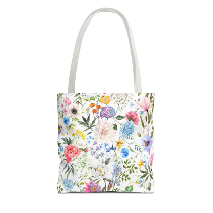 Floral Tote Bag for Women | Durable Flowery Pattern Tote | Gift for Flower Lovers | Spring Style Bag