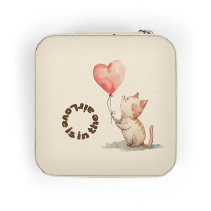 Charming Cat Jewelry Travel Case, Cute Organizer, Gift for Cat Lovers, Travel Jewelry Box, Perfect for Special Occasions