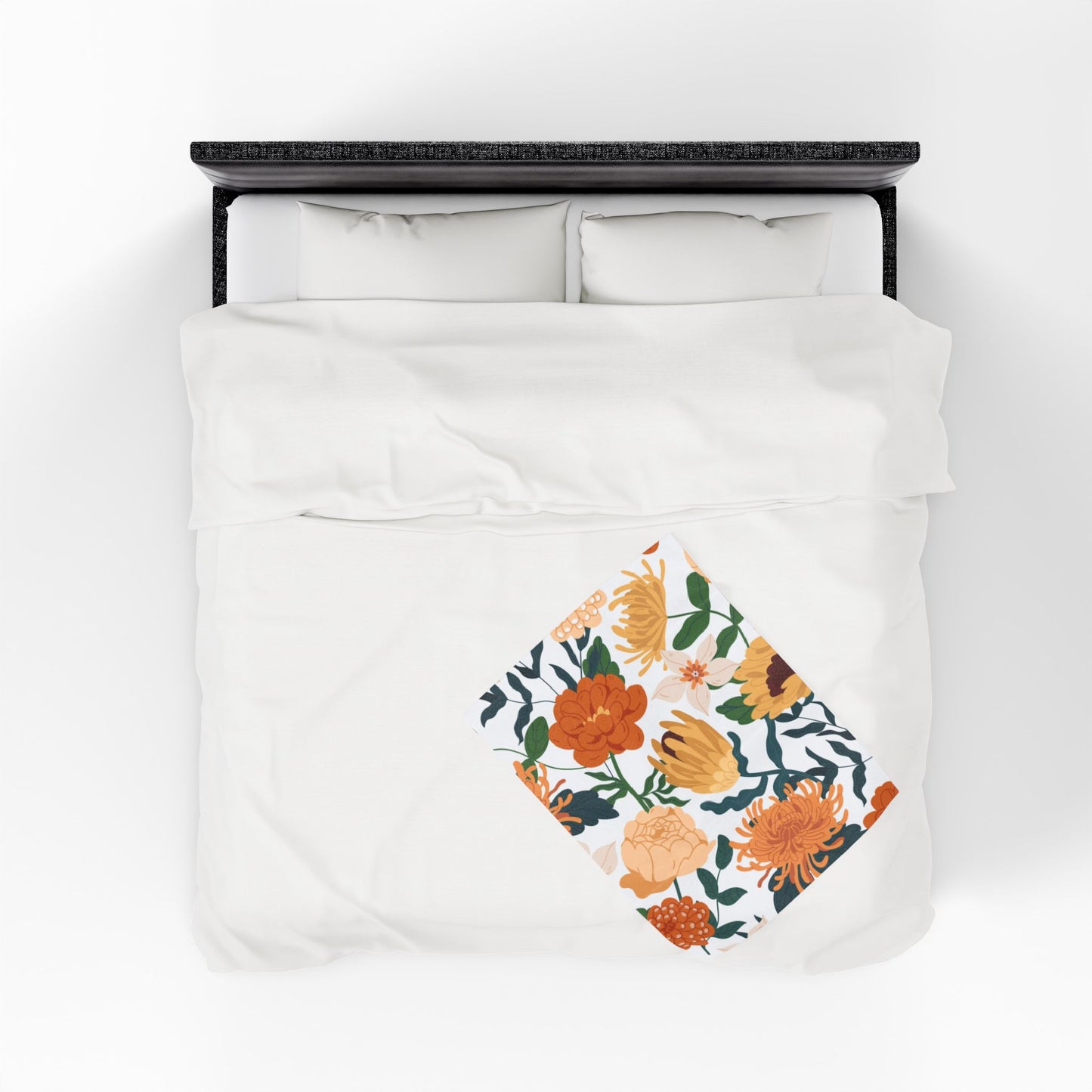 Floral Mom Plush Blanket, Mom Gift, Cozy Home Decor, Soft Throw for Gift, Blanket for Kids, Flower Pattern Blanket