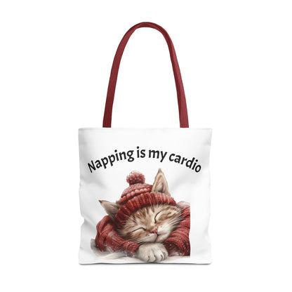Cat Tote Bag Napping is my Cardio