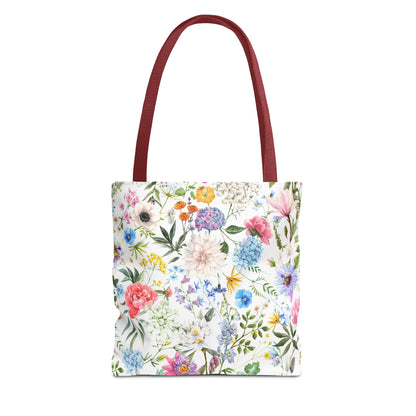 Floral Tote Bag for Women | Durable Flowery Pattern Tote | Gift for Flower Lovers | Spring Style Bag